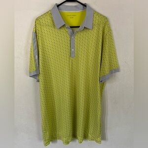 Men’s Galvin‎ Green Yellow Polo Golf Shirt 3X Large